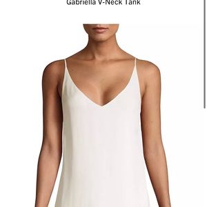 L’Agence white camisole .silk tank 🤍